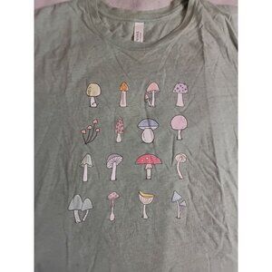 Mushrooms Graphic T-Shirt Cotton Blend XL Bella Canvas